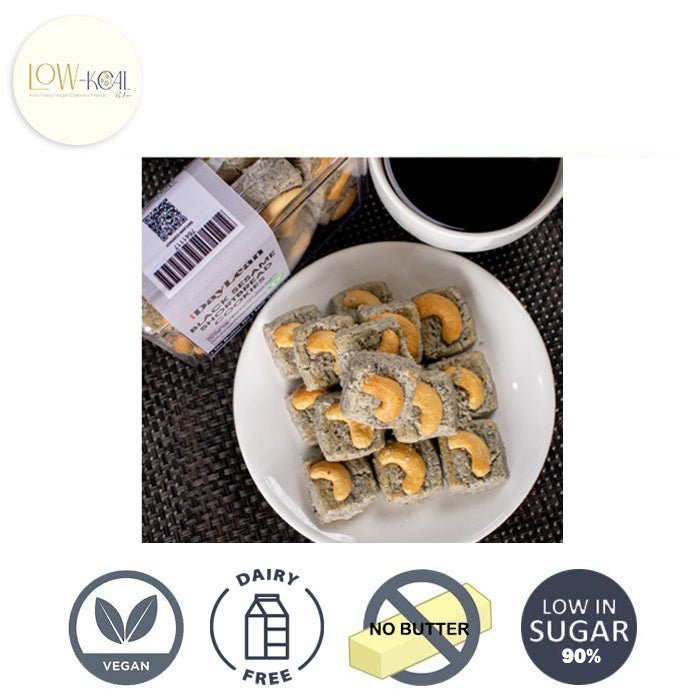 Daylean Black Sesame Cashew Nut Cookies - Low - Kcal - Daylean - Daylean Black Sesame Cashew Nut Cookies - Low - Kcal - Daylean - Daylean Black Sesame Cashew Nut Cookies -