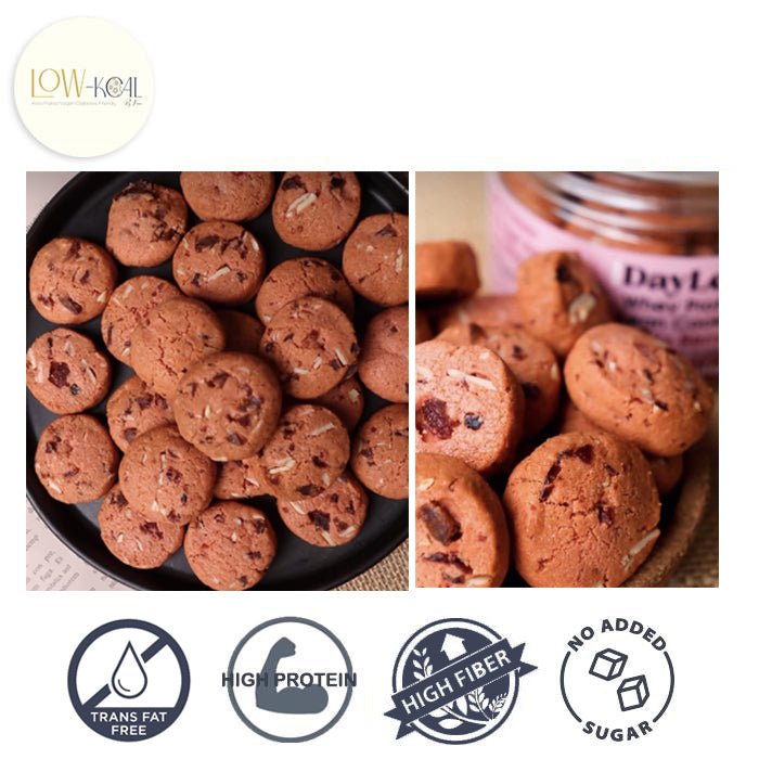 Whey Protein Lean Cookies - Mixed Berries - Low - Kcal - Daylean - Whey Protein Lean Cookies - Mixed Berries -