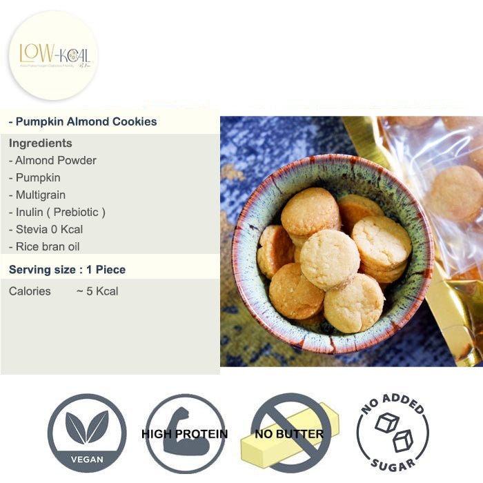 Pumpkin Almond Clean Cookies - Low - Kcal - Kanomdeedee - Pumpkin Almond Clean Cookies - Low - Kcal - Kanomdeedee - Pumpkin Almond Clean Cookies -