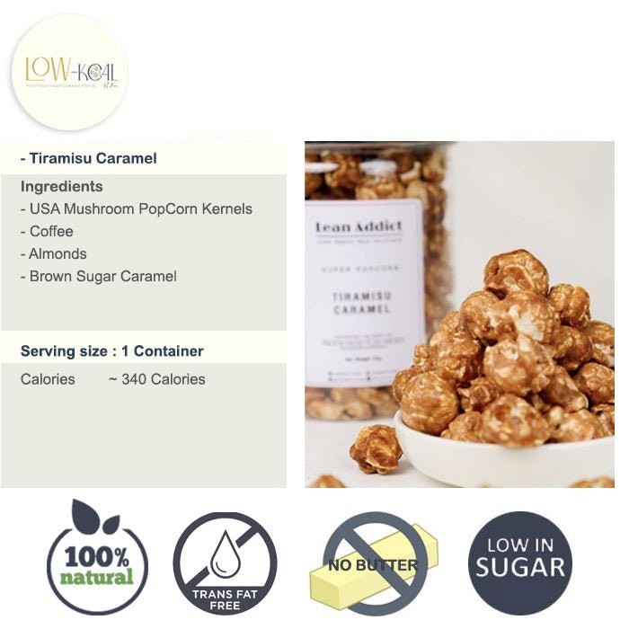 Lean Super Popcorn ⭐Limited items⭐ - Low - Kcal - Daylean - Tiramisu Caramel - Lean Super Popcorn ⭐Limited items⭐ - Low - Kcal - Daylean - Tiramisu Caramel - Lean Super Popcorn ⭐Limited items⭐ - 