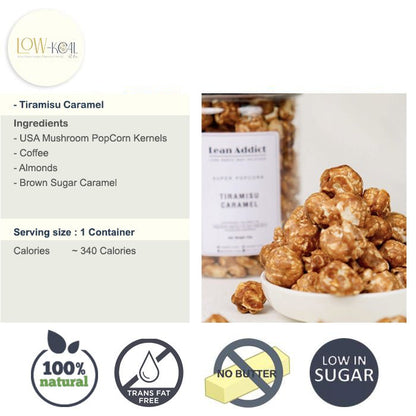 Lean Super Popcorn ⭐Limited items⭐ - Low - Kcal - Daylean - Tiramisu Caramel - Lean Super Popcorn ⭐Limited items⭐ - 