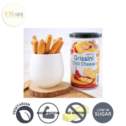 High Protein Grissini ( 5 Flavors ) - Low - Kcal - Giveboxs - Chilli Cheese - High Protein Grissini ( 5 Flavors ) - 