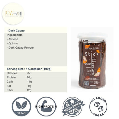 Protein Stick ( Genmaicha, Earl Grey, Spinach sea salt, Dark cacao, Hojicha, Rose Tea, Thai Tea ) - Low - Kcal - PekoPeko - Dark cacao - Protein Stick ( Genmaicha, Earl Grey, Spinach sea salt, Dark cacao, Hojicha, Rose Tea, Thai Tea ) - 