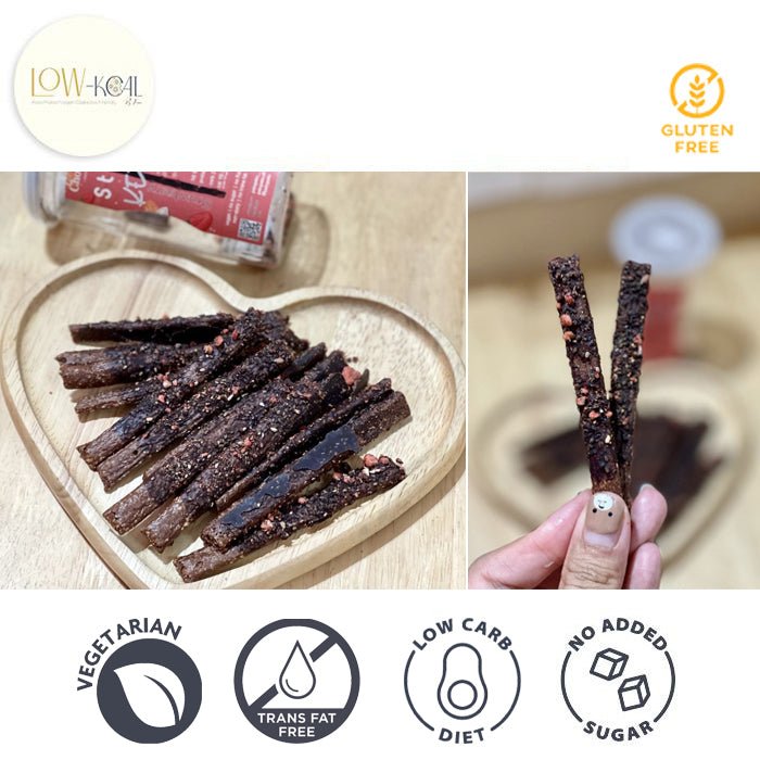 Keto Stick - Choco Strawberry - Low - Kcal - PekoPeko - Keto Stick - Choco Strawberry - 