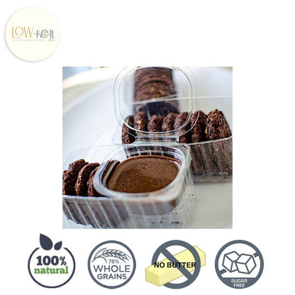 Chocolate Malt Cookies With Sugar - Free Chocolate Dip (Vegan) - Low - Kcal - Sprouted Seeds - Chocolate Malt Cookies With Sugar - Free Chocolate Dip (Vegan) - 